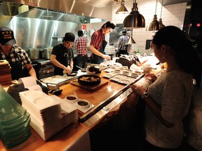 Busy lunch service at Gyoza Bar + Ramen