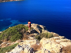 View from ruins along the South Aegean coast of Turkey