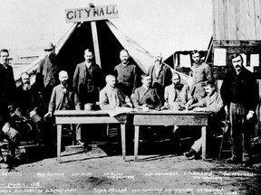 Vancouver's first city council elected after the great fire of 1886.