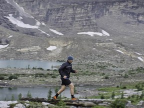 mountain running in the Canadian Rockies