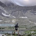 mountain running in the Canadian Rockies