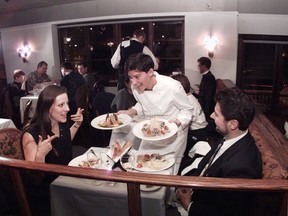 Raincity Grill when it was rocking. That's Andrea Carlson in chef's whites.