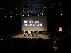 Audience view at Tribeca premiere of The Rise and Rise of Bitcoin