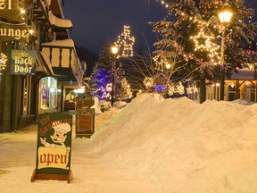 Kimberley, British Columbia, offers streets for a winter walk