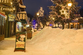 Kimberley, British Columbia, offers streets for a winter walk