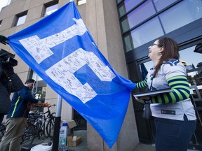 The 12th Man flag flew was raised at Vancouver's Library Square Pub last year. This year it will fly at City Hall.