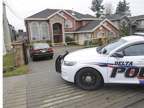 Scene of North Delta murder Friday