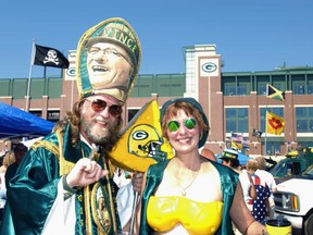 Green Bay Packers fans Saint Vince and Cheese Louise better leave the cheese at home before entering Bainbridge Island.