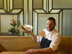 Chef Geoff Rogers with Albacore Tuna Crudo