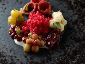 Native fruits dish at Attica restaurnt