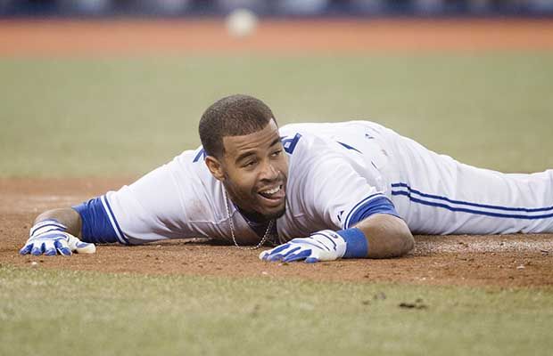 Blue Jays' Ryan Goins back in lineup after injuring left forearm