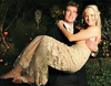 Jesse Palmer with winner Jessica Bowlin on The Bachelor. Their relationships didn’t last, either. Photo: ABC