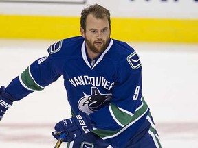 Zack Kassian was none too pleased about not being in the Canucks' lineup on Sunday. (Gerry Kahrmann, PNG files)