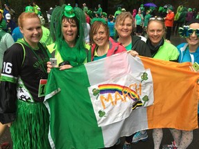 Almost 2,000 people took part in Saturday morning's 10th annual St. Patrick's Day 5K at Stanley Park — the majority of them in colourful costumes.