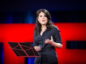 Monica Lewinsky speaks at TED2015 - Truth and Dare, Session 9, March 19, 2015, Vancouver Convention Center, Vancouver, Canada. Photo: James Duncan Davidson/TED