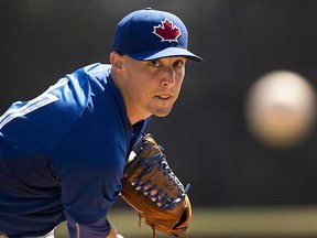 Aaron Sanchez may be the only youngster who has proven capable of pitching at the major-league level, but this year he will be asked to be a stalwart in the Toronto Blue Jays' rotation even though he has never started a big-league game. (Nathan Denette, Canadian Press)