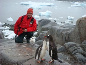 Dan Ezekiel, a Vancouver family doctor and veteran of five cruises as the onboard physician, in Antartica.