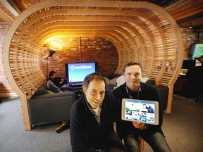 Ben West (left) and Jeff Sinclair are co-founders of Vancouver’s Eventbase.