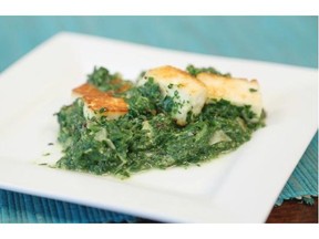 Saag paneer, from the cookbook Grow What You Eat, Eat What You Grow