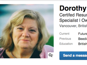 LinkedIn profile, Dorothy Keenan