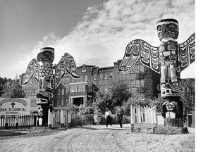 In 1989, I became one of the first journalists to write residential-school abuse stories -- involving the notorious case of pedophile priest Harold McIntee. More recent research suggests a tiny proportion of abusers were priests or nuns. (Photo: St. Michael's Residential School, Alert Bay, B.C.)