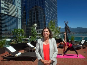 Kathy Friesen on the new-look patio at Terminal City Club in Vancouver