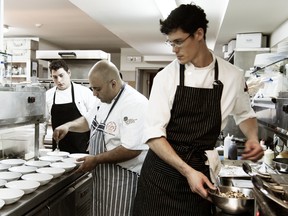 Chef Hamid Salimian , Chef Brandon Pirie Cooking at Sani Gourmet 2015