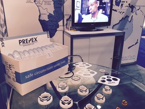 PrePex circumcision device introduced to delegates attending the International AIDS Society conference in Vancouver in July, 2015