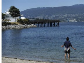 man at beach