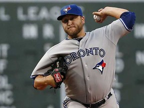 Toronto Blue Jays southpaw Mark Buehrle has performed like an ace but in reality, and despite his $19-million salary, is no more than a mid-rotation starter. (Elise Amendola, Associated Press)