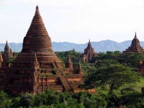 Temple landscape in Myanmar