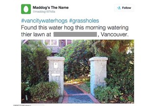 Metro Vancouver residents strongly support water restrictions during this summer drought. But are some getting carried away with exposing others?