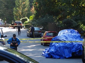 Murder scene in North Vancouver