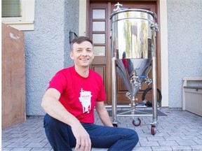 Nathan Janz is founder of Brewha, which is a complete one-vessel beer brewing system. Photograph by: Mark Yuen/Vancouver Sun