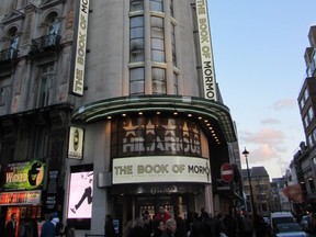 The Book of Mormon musical, a religious satire musical with book, lyrics, and music by Trey Parker, Robert Lopez, and Matt Stone, has been sold out every night for over two years now at the Prince of Wales Theatre in London.