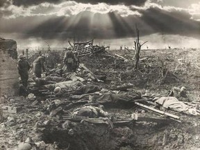 My grandfather fought in the long battle at  Passchendaele in 1917 (photo). Here's a short tribute to him, in gratitude.