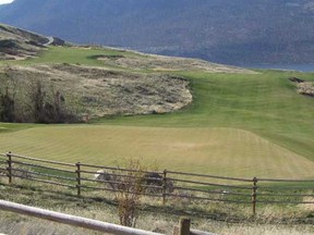 The par-4 11th hole at Sagebrush in the Nicola Valley, near Merritt, pictured in 2009. (Hal Quin photo)