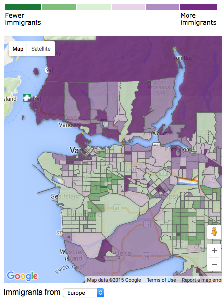 Where Immigrants Live In Metro Vancouver: Interactive Map | National Post