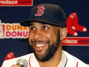 Boston Red Sox pitcher David Price is welcomed to the Boston Red Sox organization. The Toronto Blue Jays weren’t in the same ballpark to re-sign their ace left-hander. (Winslow Townson, Associated Press)