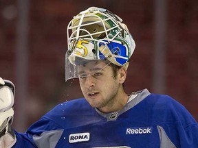 Vancouver Canucks farm system goalie Joe Cannata. (Ward Perrin, PNG files)