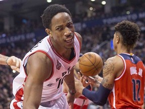 DeMar DeRozan (left), should he opt out of his contract at the end of the season, will be an attractive commodity on the NBA's free agent market. (Chris Young, Canadian Press)