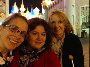 Sun Reporters Kelly Sinoski, Kim Bolan and PostMedia's Bev Wake in Vegas in November 2015