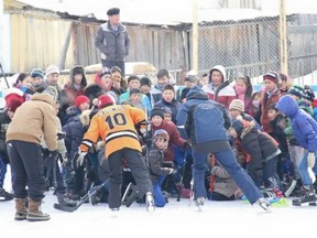 Still from Rinks of Hope: Project Mongolia