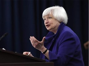 Federal Reserve Chair Janet Yellen answers a question during a news conference in Washington, Wednesday, Dec. 16, 2015, following an announcement that the Federal Reserve raised its key interest rate by quarter-point, heralding higher lending rates in an economy much sturdier than the one the Fed helped rescue in 2008. (AP Photo/Susan Walsh)