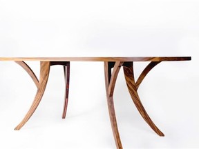 Custom dining table by Romney Shipway of Shipway Design.