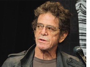 Legendary rock star Lou Reed speaks during a press conference in Montreal in 2010. A new biography paints Reed -- who died in 2013 -- in an unflattering light.