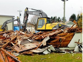 Demolition on the Little Mountain Housing project in 2009.