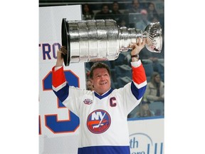Denis Potvin, who was part of the “Core of Four” New York Islanders Stanley Cup championships was honoured several years ago in Uniondale, N.Y. Now a Panthers’ broadcaster, he apologized Wednesday for calling Daniel Sedin a low-life on the air after the Canucks beat Florida on Monday in overtime.