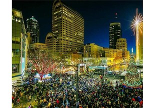 Downtown Seattle during December is alight with holiday cheer. [PNG Merlin Archive]
