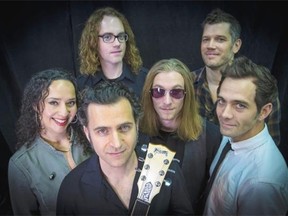 Dweezil Zappa (holding guitar) and his sextet are performing Zappa Plays Zappa on Nov. 29 at the Commodore Ballroom.